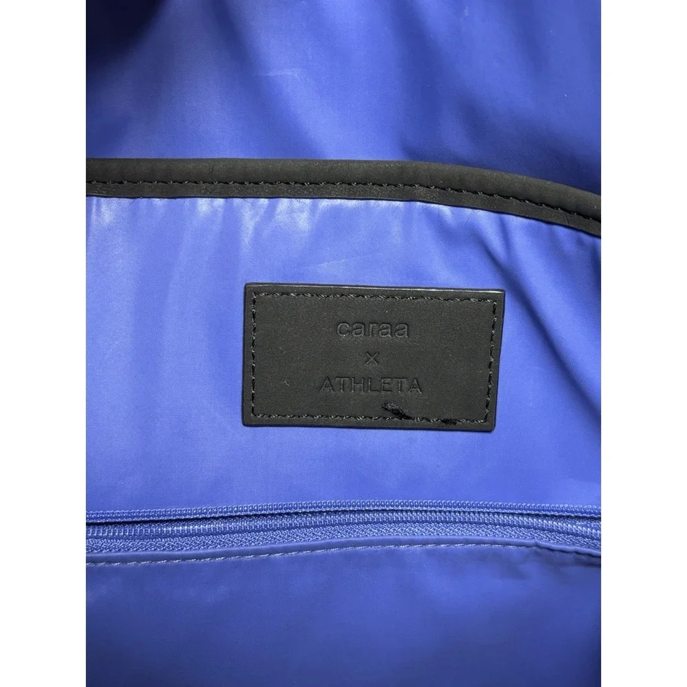 Caraa x Athleta Backpack Black Neoprene‎ Laptop Travel Bag Removable Pouch